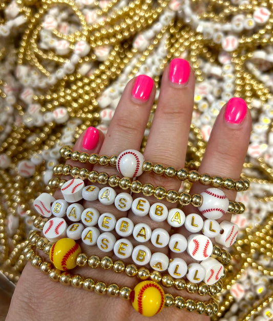 ⚾Baseball + Softball Stretchy Bracelets