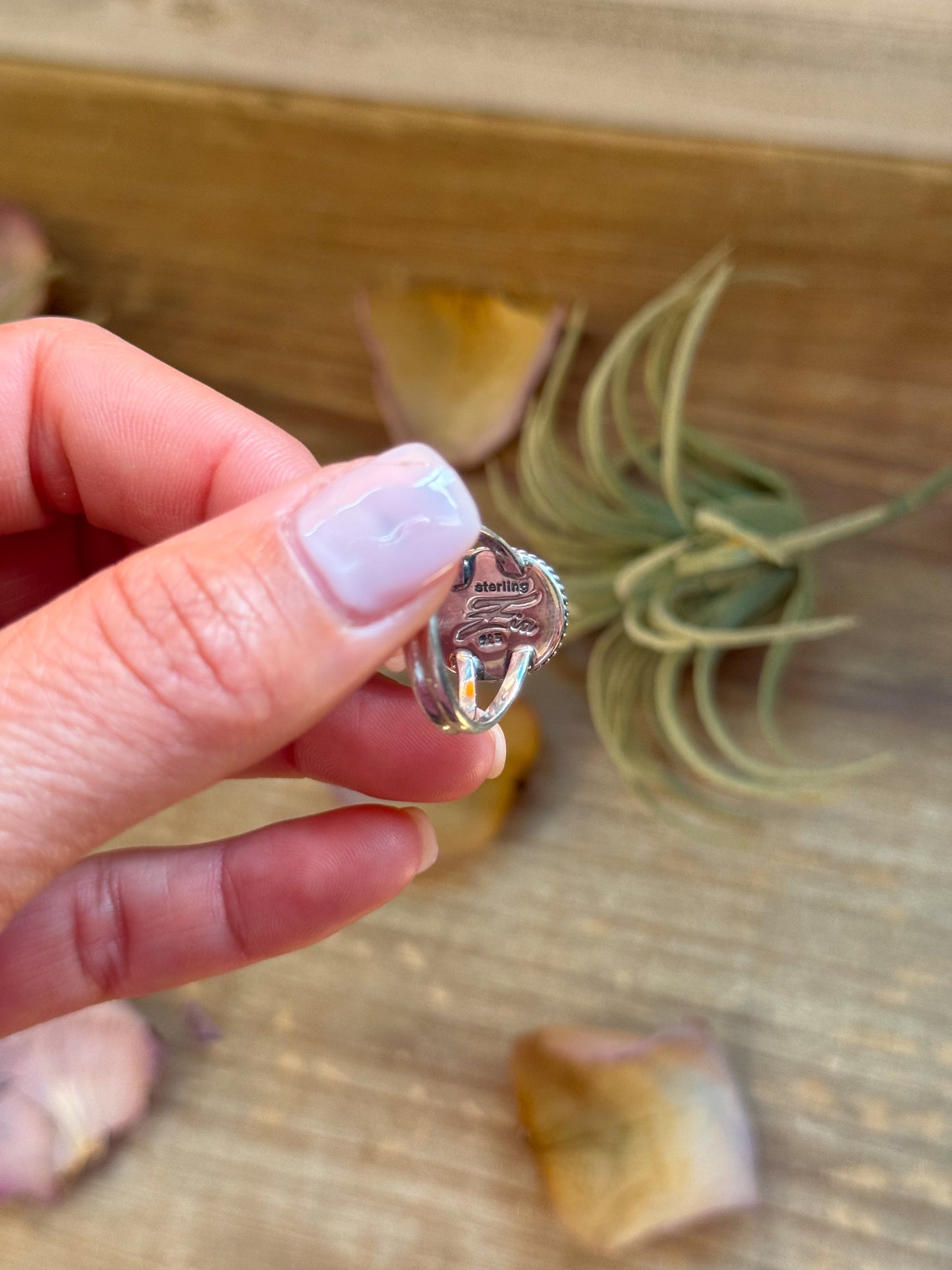 Kingman Turquoise Sterling Silver Ring – Size 8