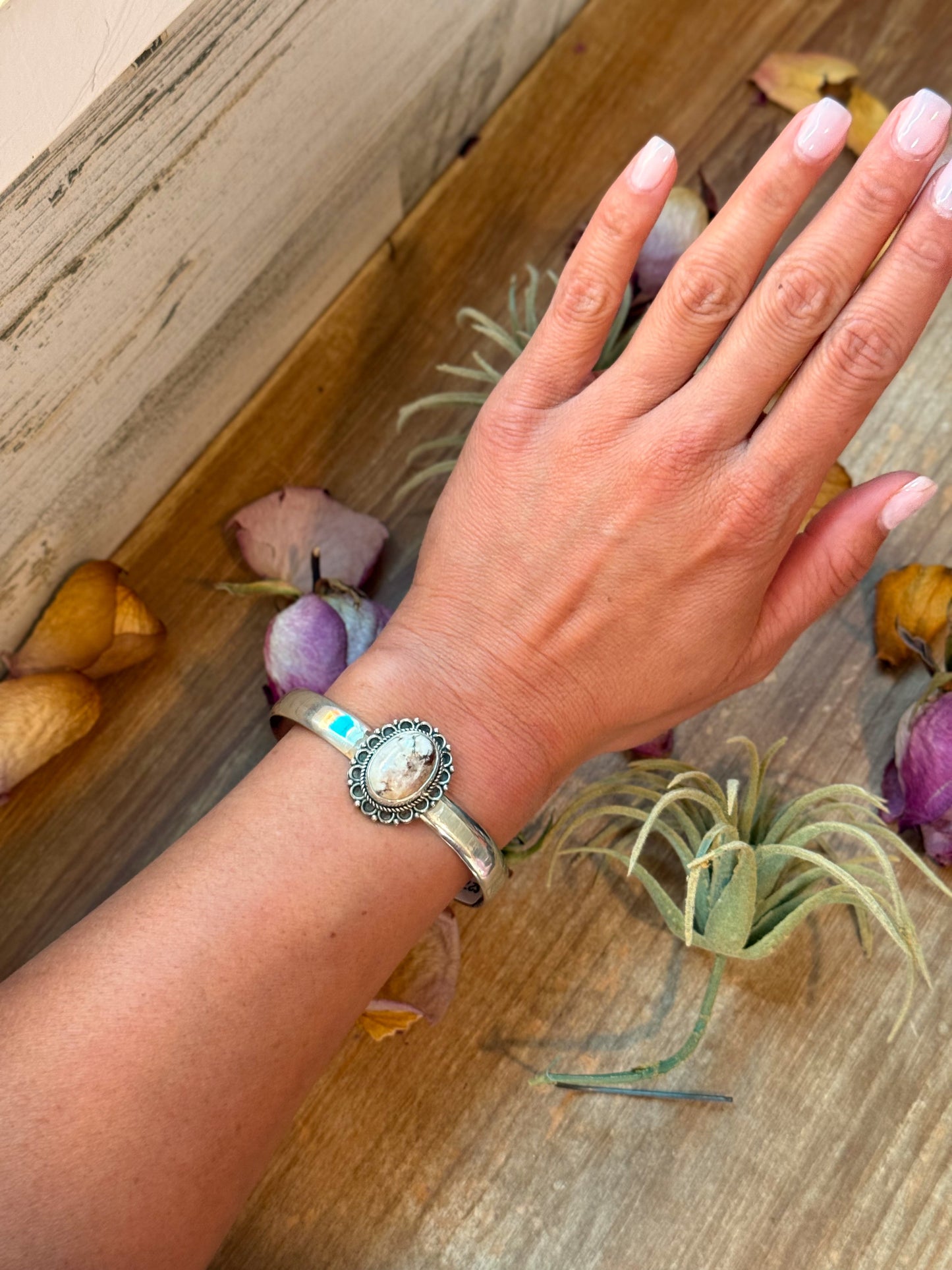 Sterling Silver Wild Horse Cuff Bracelet