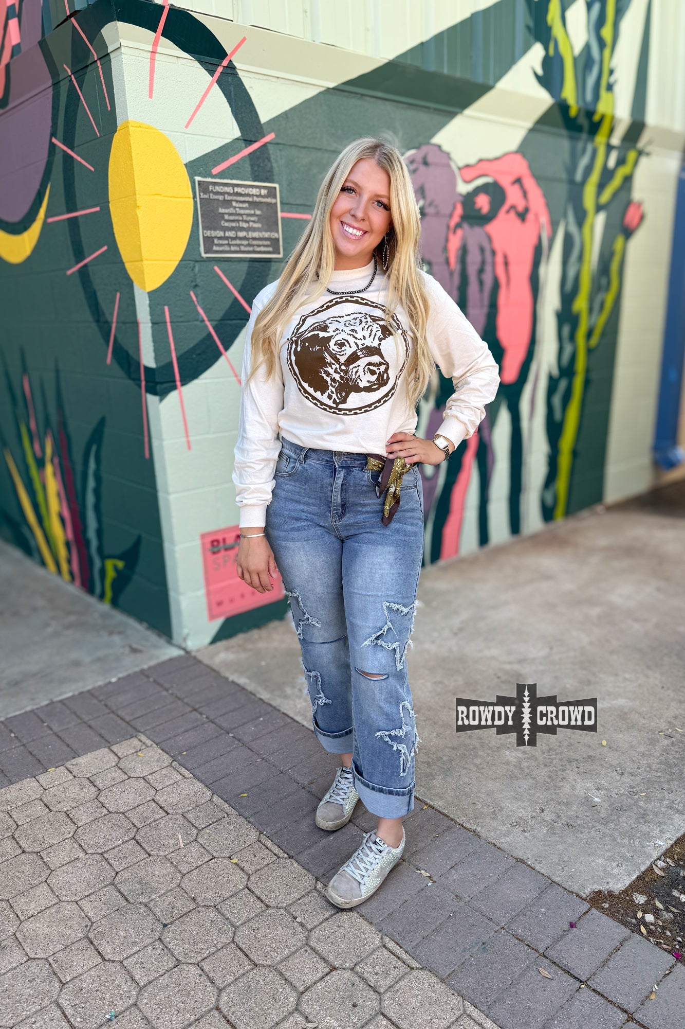 Happy Hereford Long Sleeve Tee