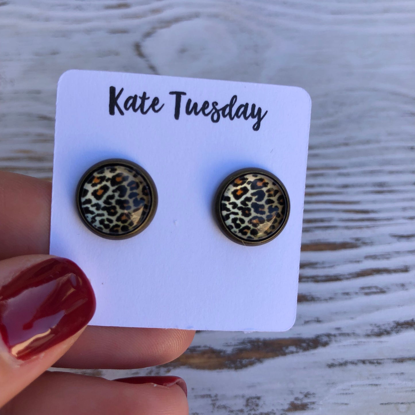 Cheetah Leopard 10mm Earrings