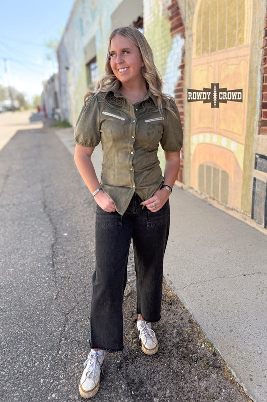 OLIVE- Calaboose Top