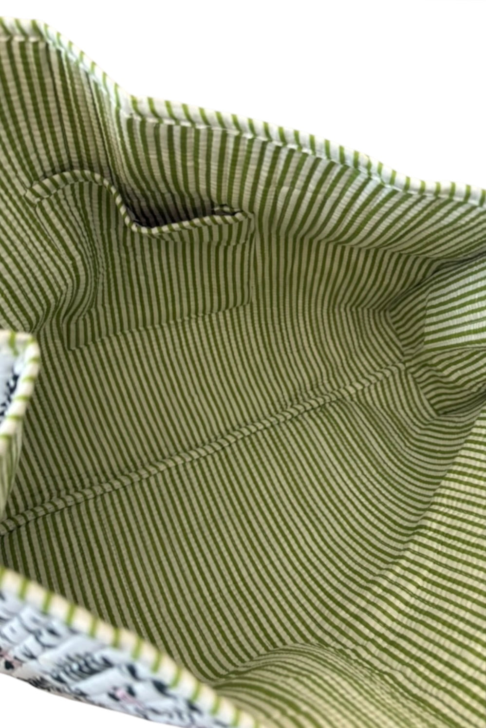 SC - Camila Green Leaf Floral Tote Bag