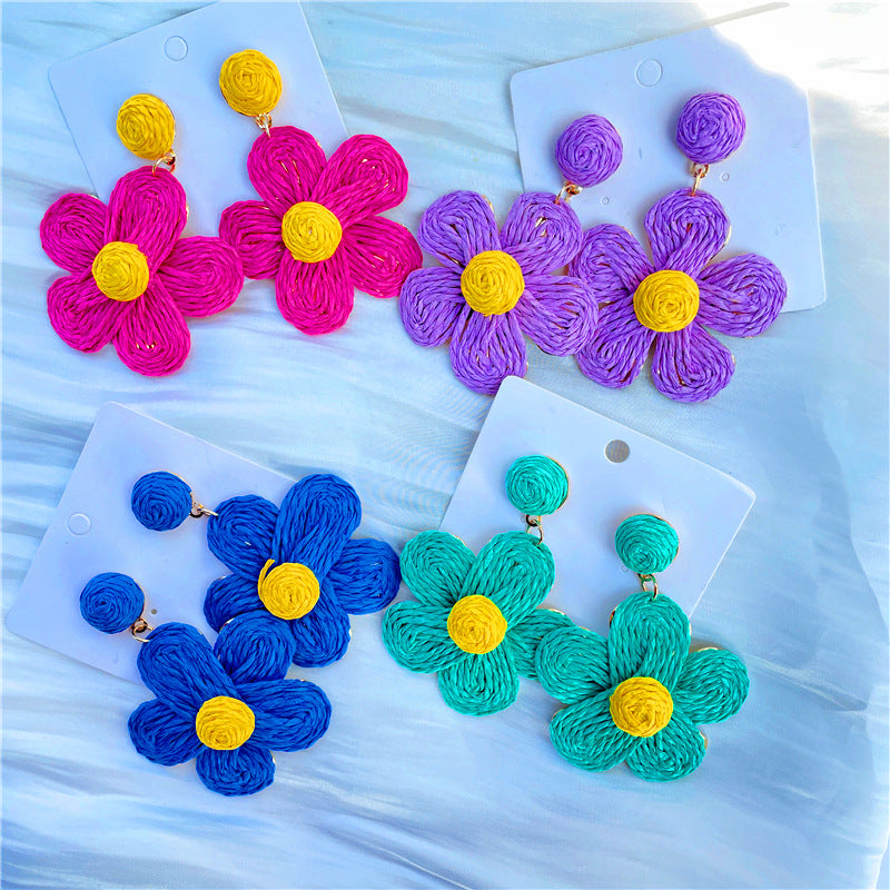 Sweet Summer Flower Hang Earrings