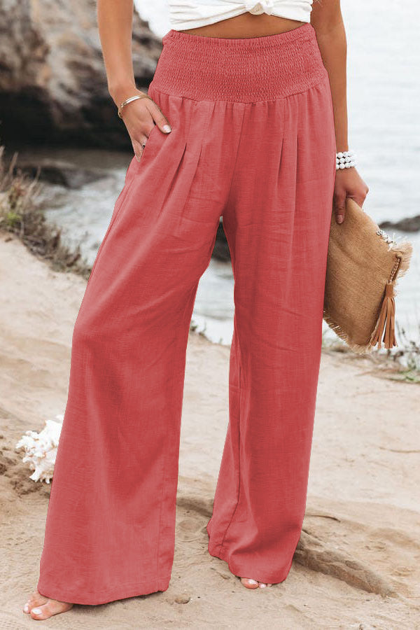 Summer Wide Leg Linen Pants SALE
