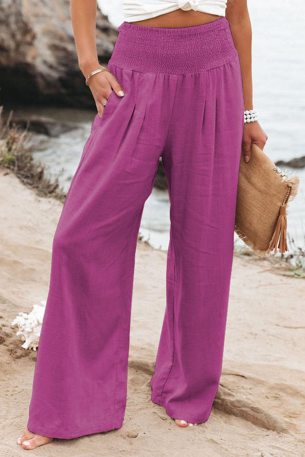 Summer Wide Leg Linen Pants SALE
