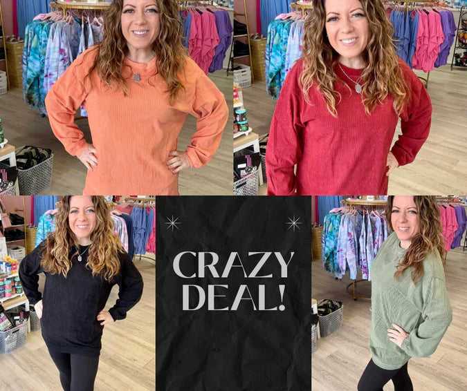 Comfy Corded Crewneck