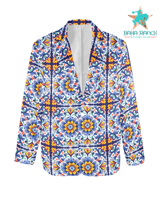 Baha Ranch Blues Talavera Women's Blazer