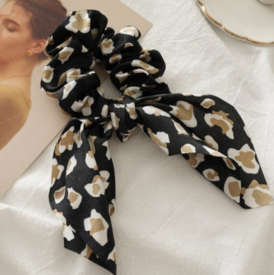 Leopard Print Hair Scrunchies
