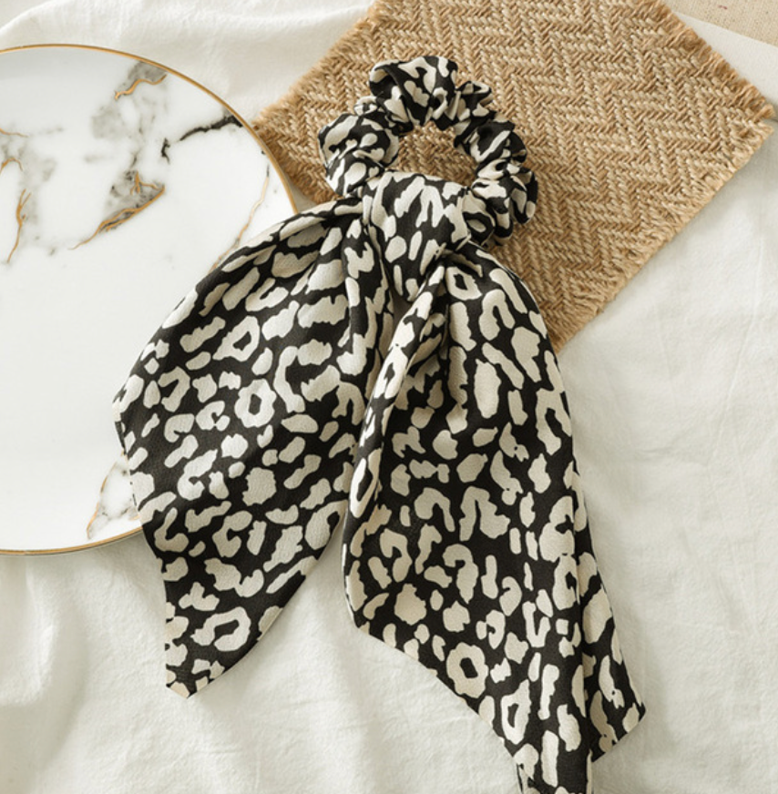 Leopard Print Hair Scrunchies