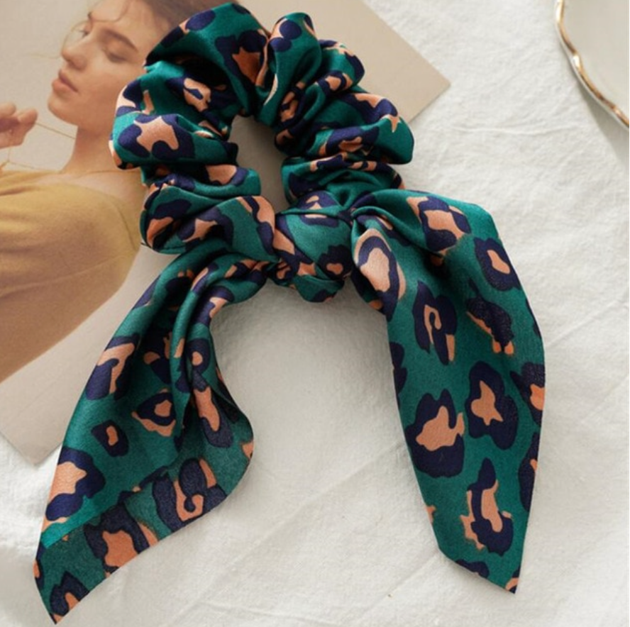 Leopard Print Hair Scrunchies