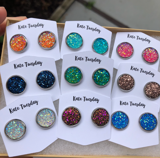 Box of Fun 12mm Earrings