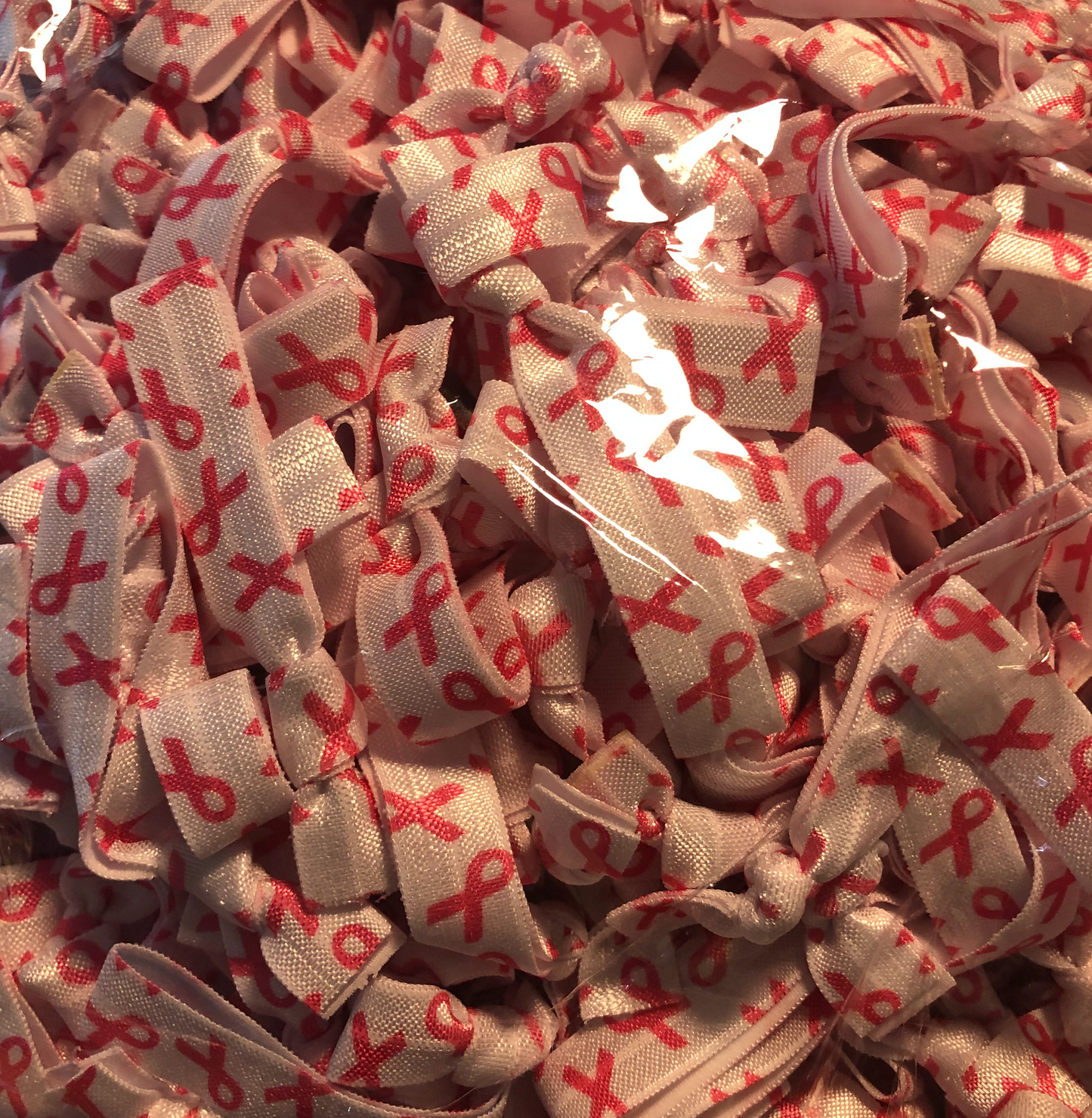 Breast Cancer Awareness Hair Ties 5 Hair Ties