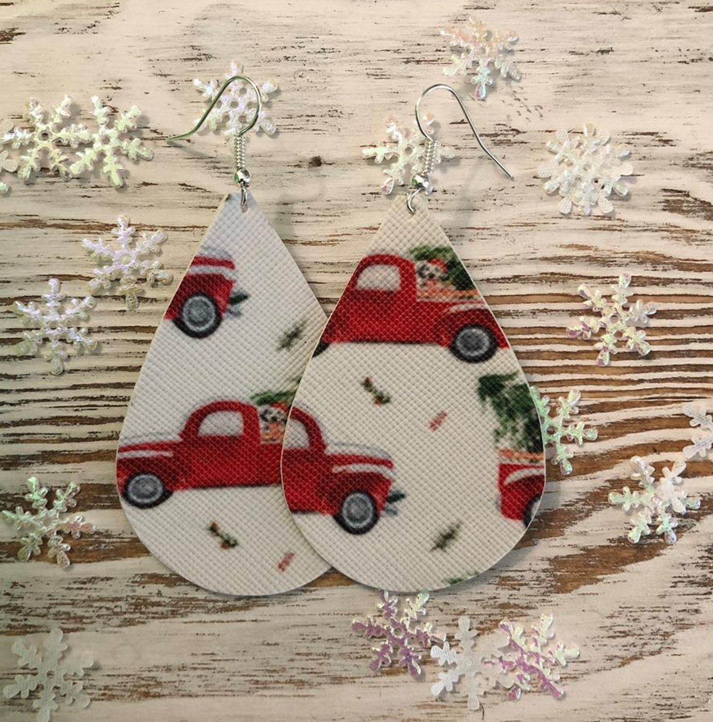 Holiday Sale Leather Earrings! Trucks