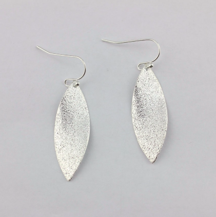 Delicate Silver and Gold Leaf Earrings