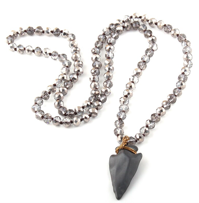 Tribal Arrowhead Statement Necklace