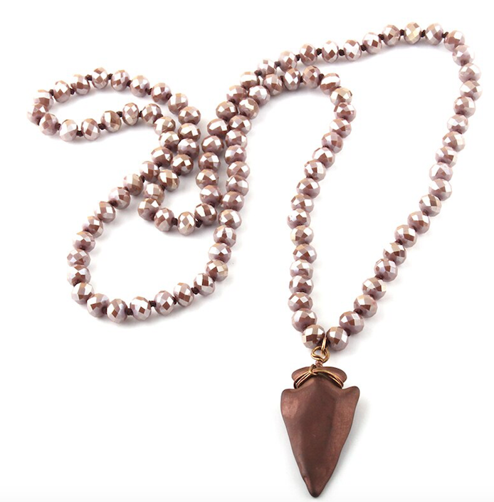 Tribal Arrowhead Statement Necklace