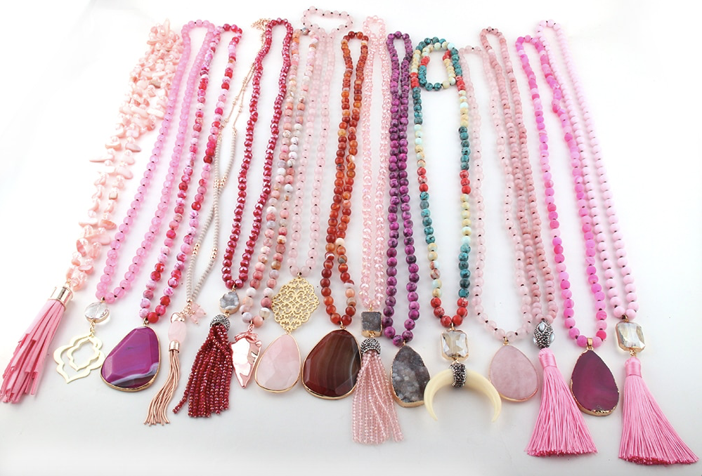 Pink Statement Piece Necklaces