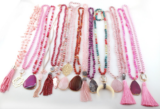 Pink Statement Piece Necklaces