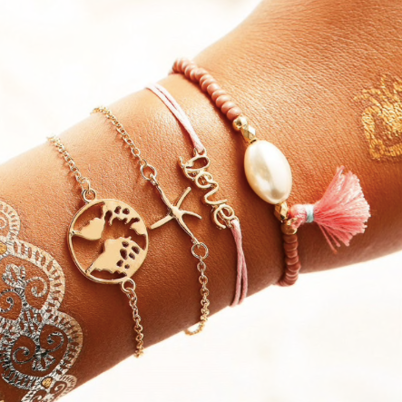 Shell Summer Bracelet Set