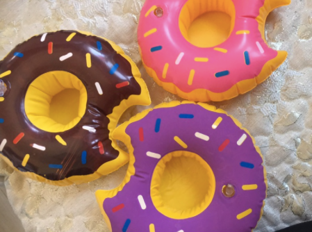 Donut Drink Holders Float!