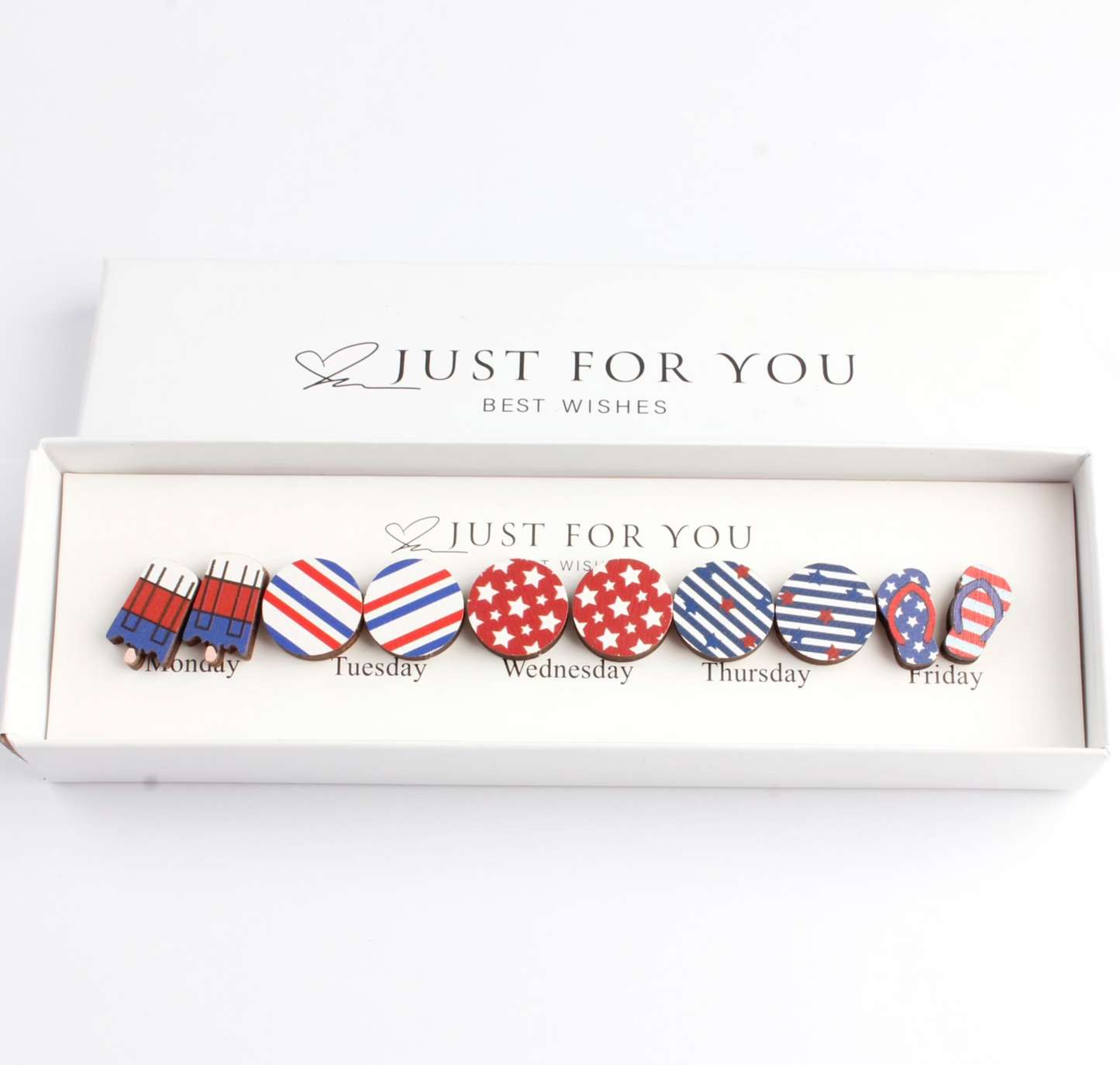 Summer Fun Patriotic Earring Boxes