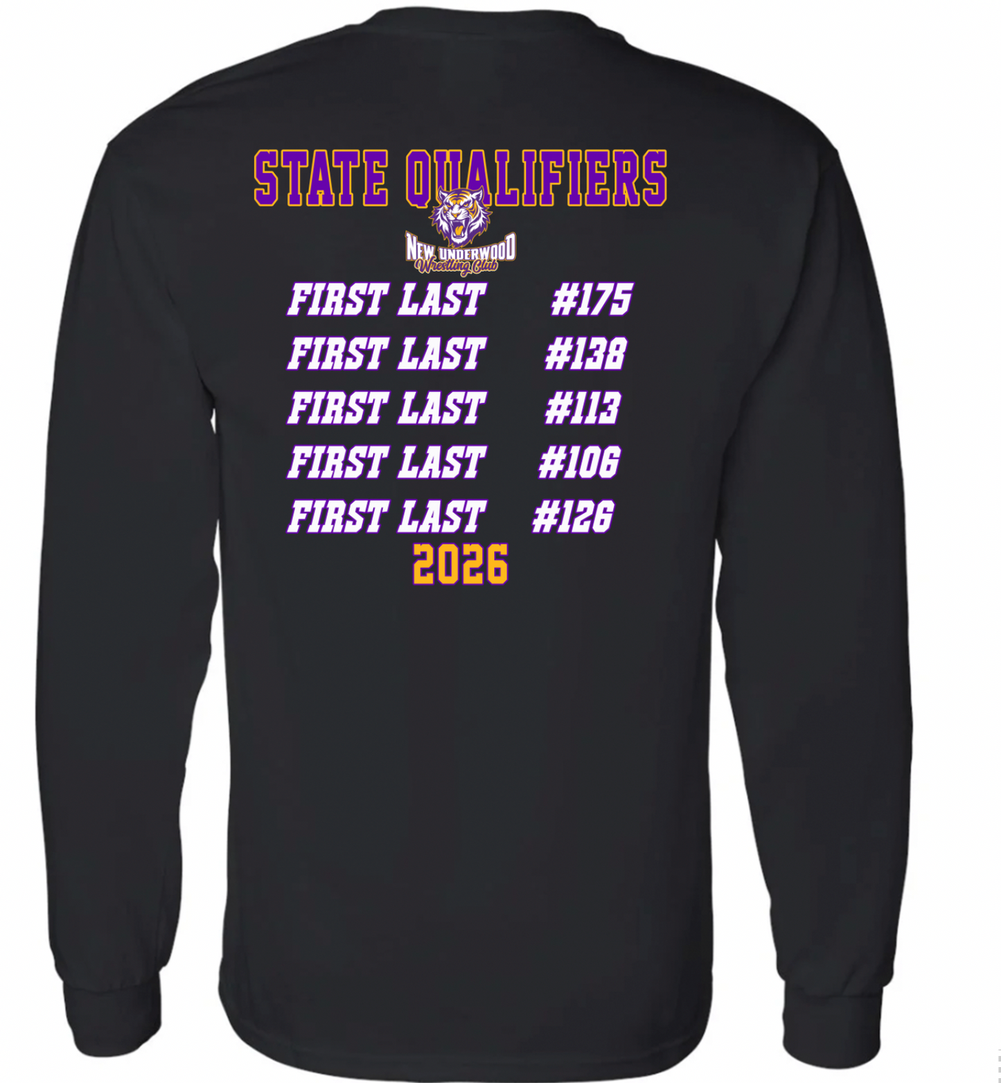 NUWC State Qualifier Long Sleeve T