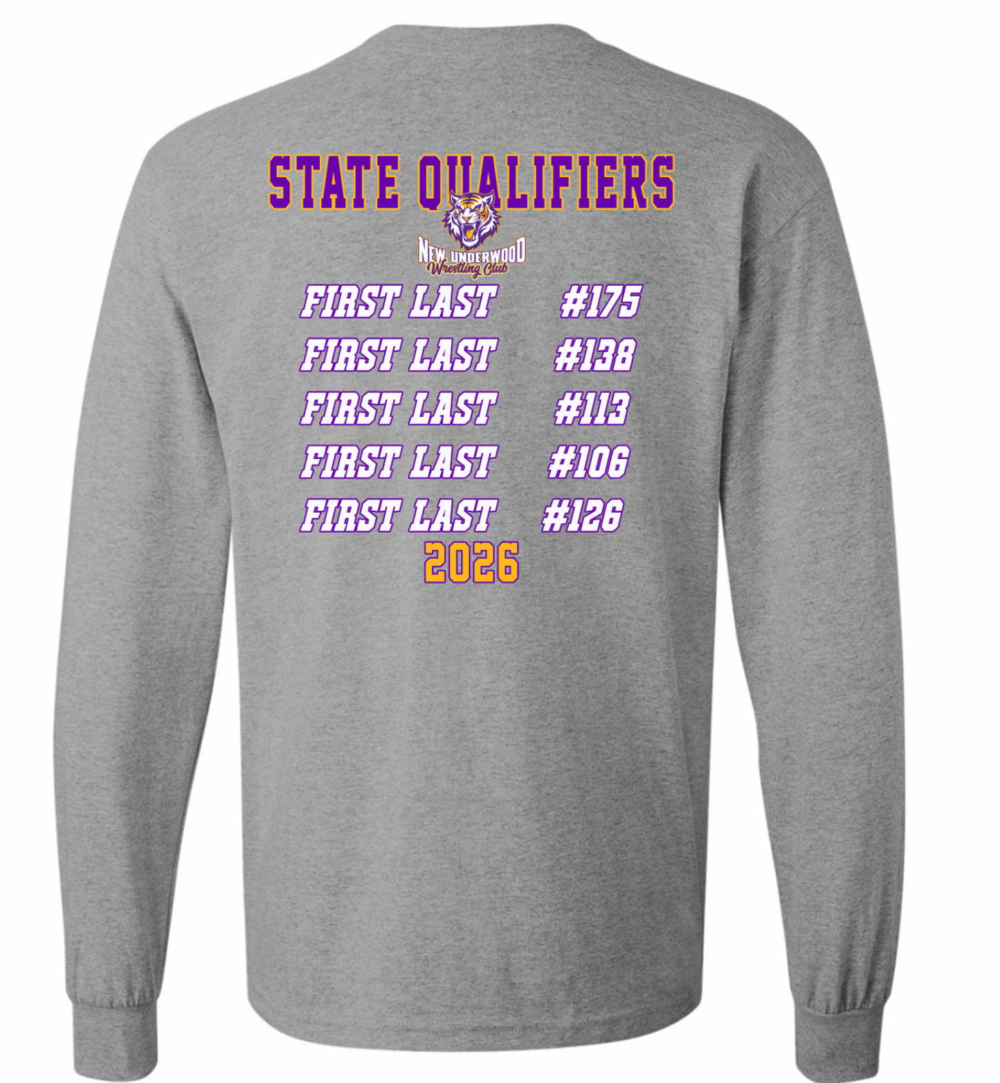 NUWC State Qualifier Long Sleeve T