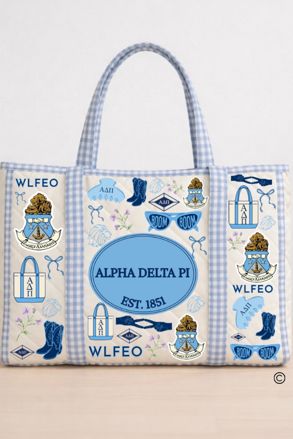 SC - ETA 6/30 - Alpha Delta Pi Sorority Tote Bag