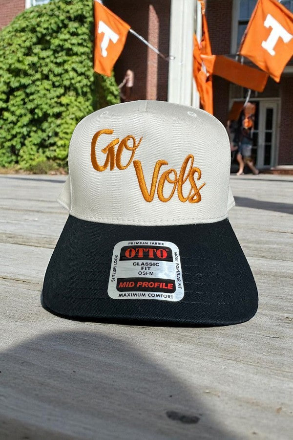 SC - Go Vols Natural/Black Embroidered Hat