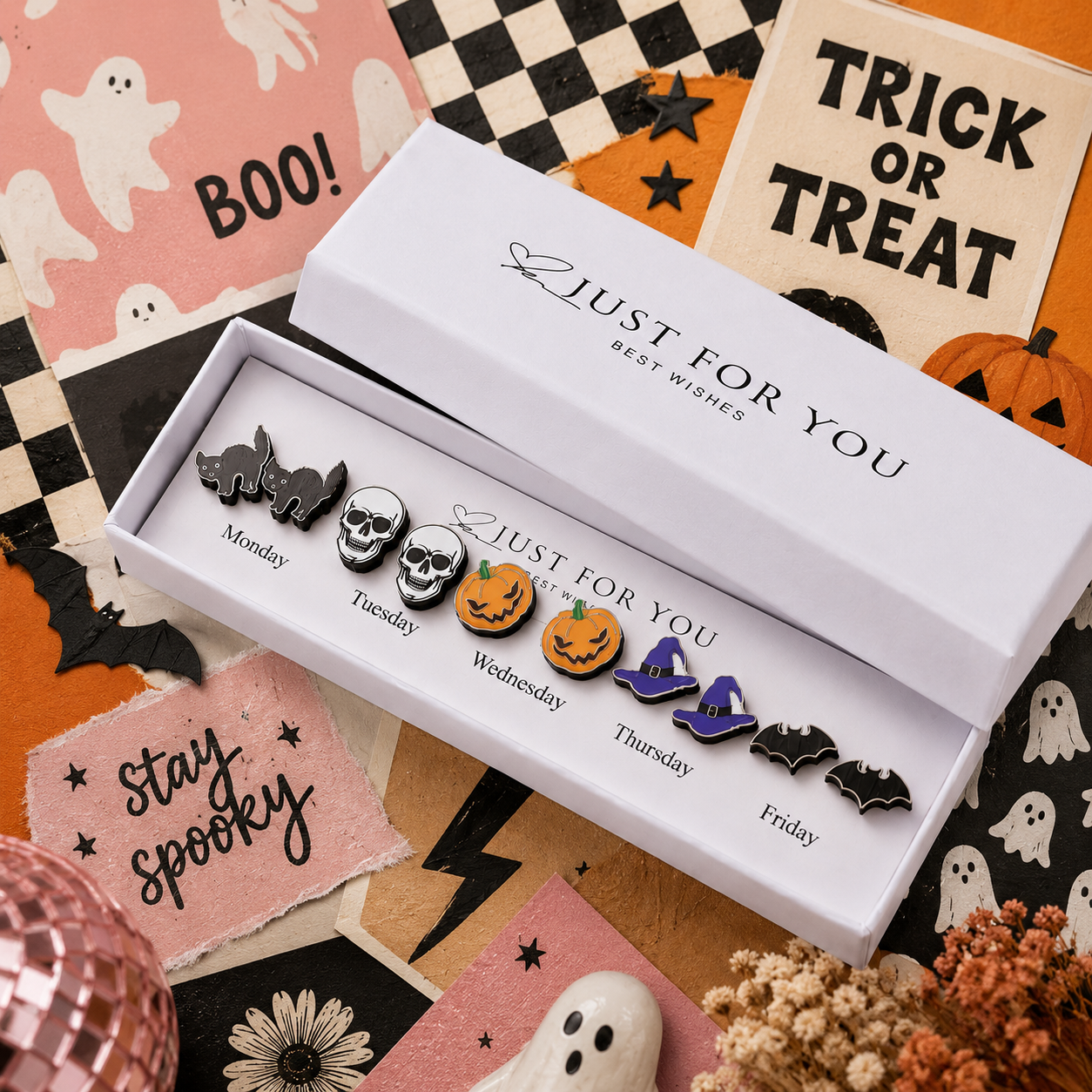 Boxes of Halloween Studs