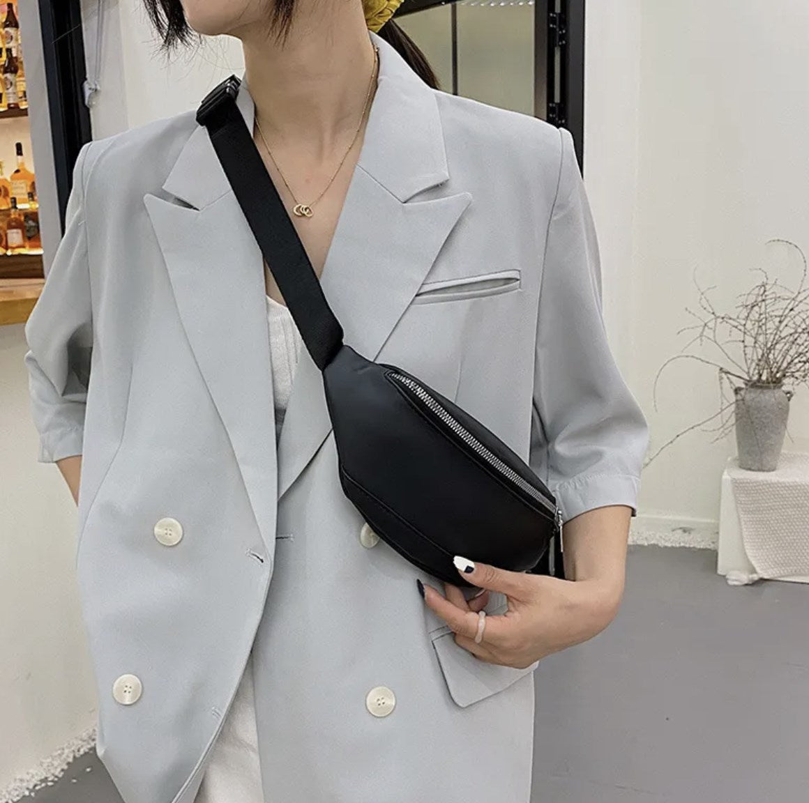 Let's Be Chic Zipper Fanny Pack