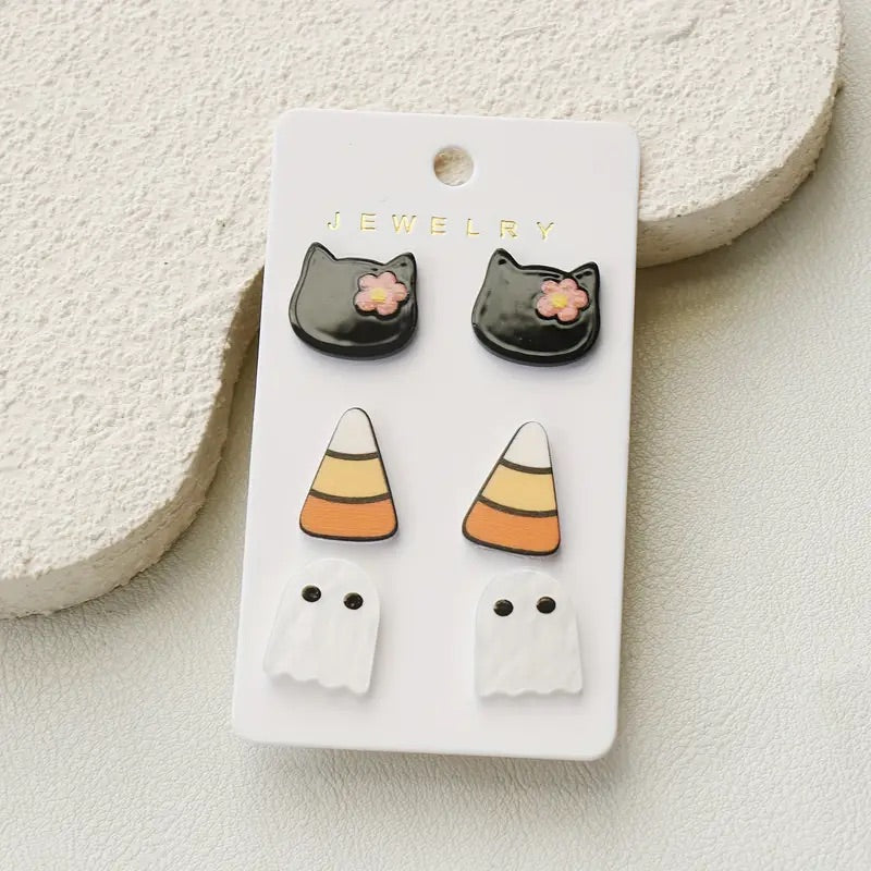 Halloween Cutesy Triple Earring Set