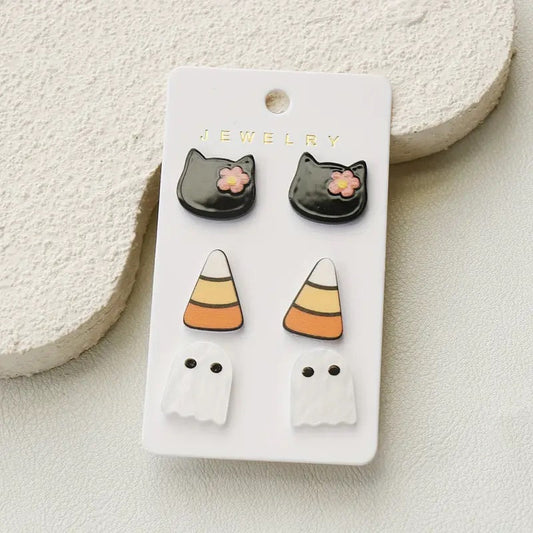 Halloween Cutesy Triple Earring Set
