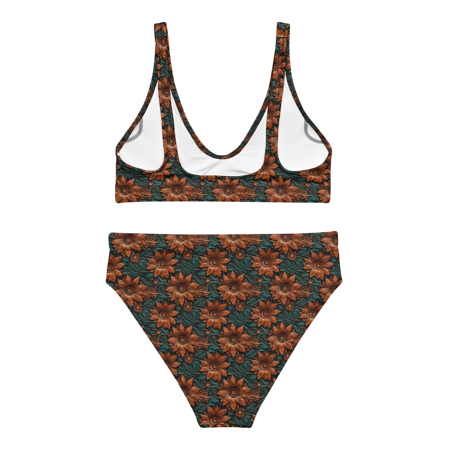 Baha Ranch Yeehaw Floral Leather Print Bikini
