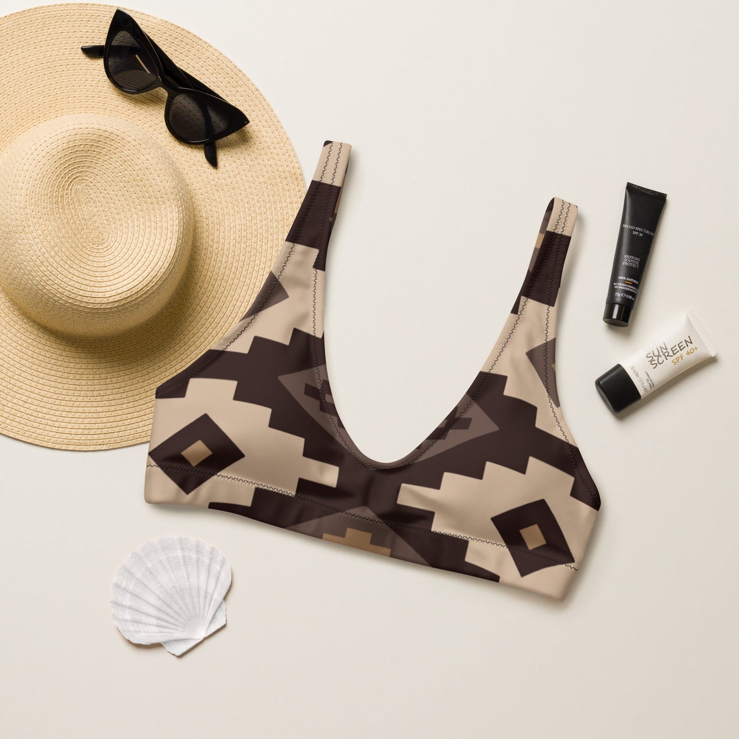 Baha Ranch Yeehaw Southwestern Earth Bikini Top