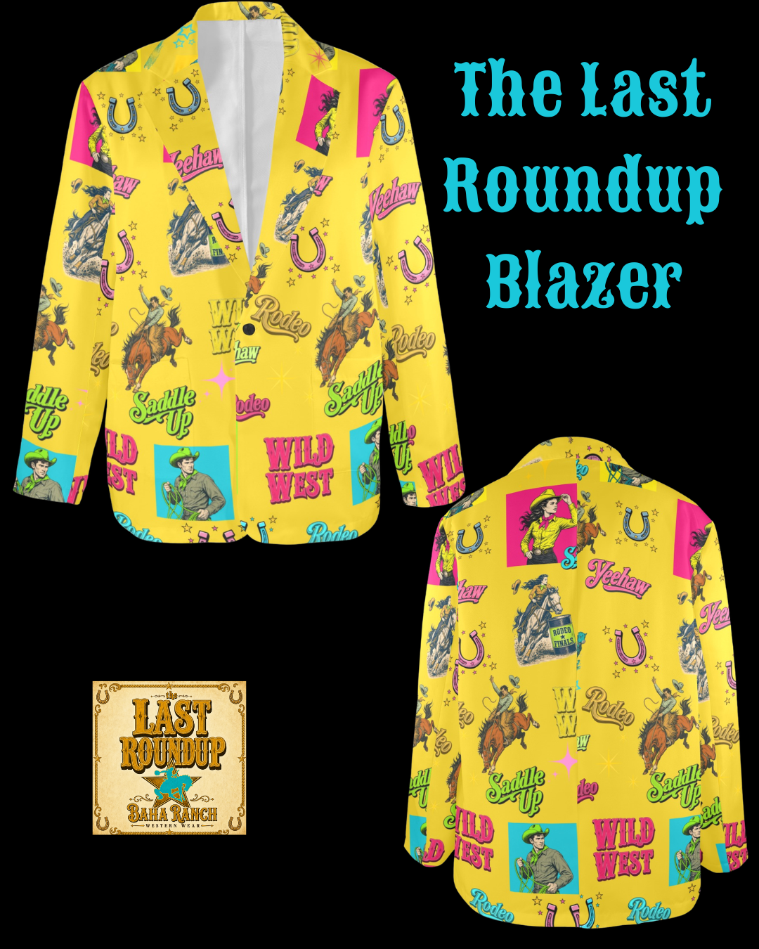 Baha Ranch The Last Roundup Blazer in Mustard