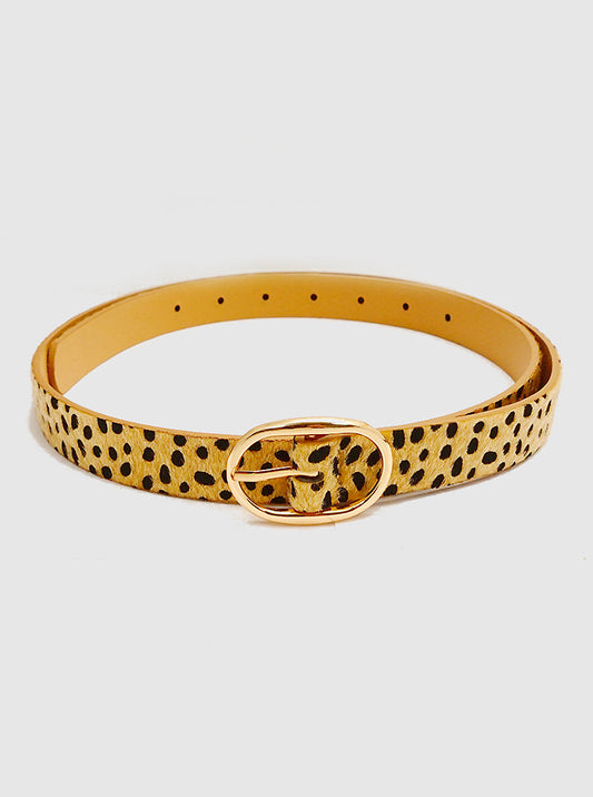 Dalmation Simple Leatherette Belt