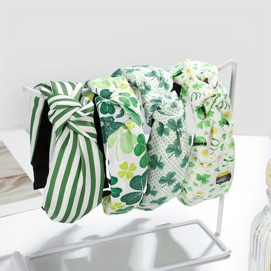 St. Patricks Pack of 4 Headbands Stripes