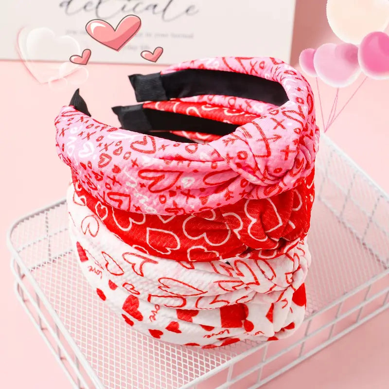 Pack of 4 Valentine's Day Headbands