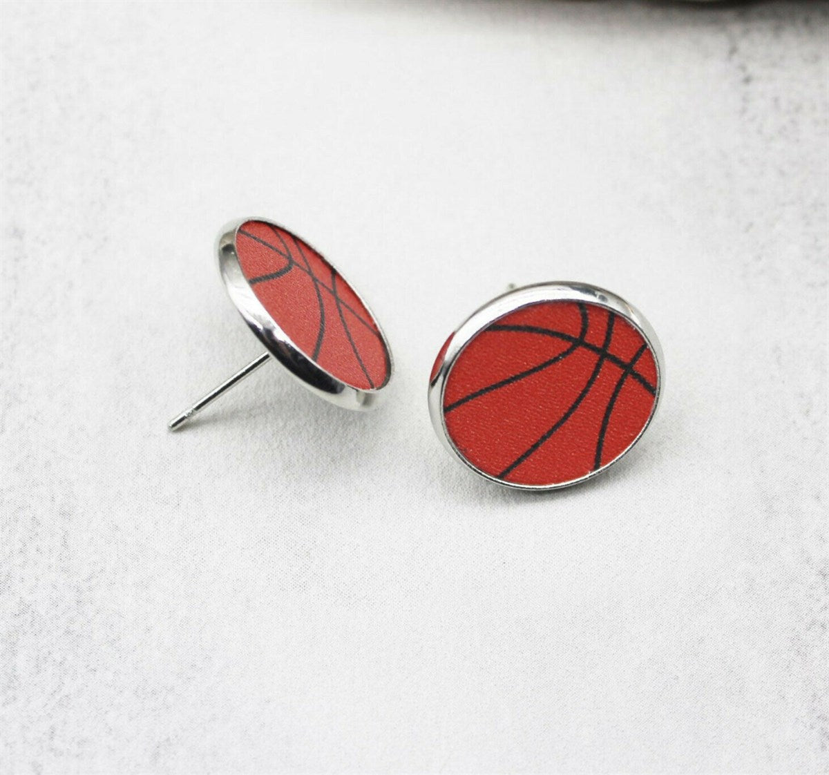 Sports Leather Stud Earrings