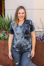 Sophie Pocket Tee - Slate Tie Dye (size M)