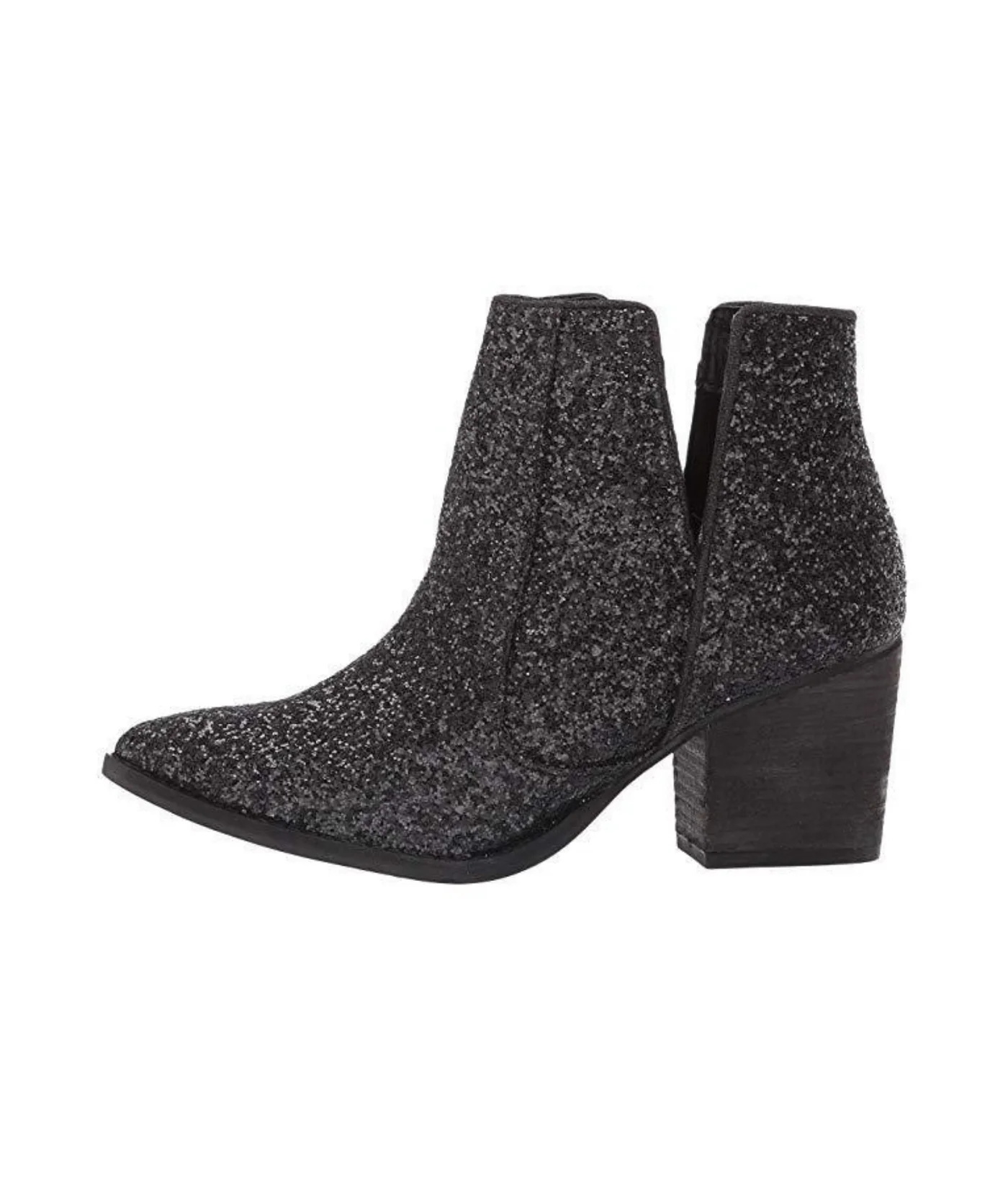 Fiera Glitter Booties in Black by Not Rated