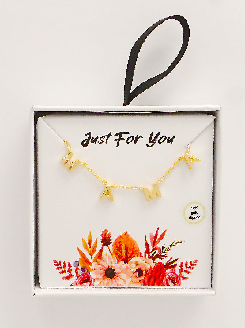 MAMA Gold Bracelet on Card SALE