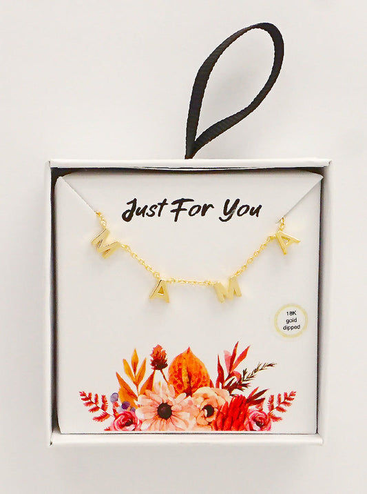 MAMA Gold Bracelet on Card SALE