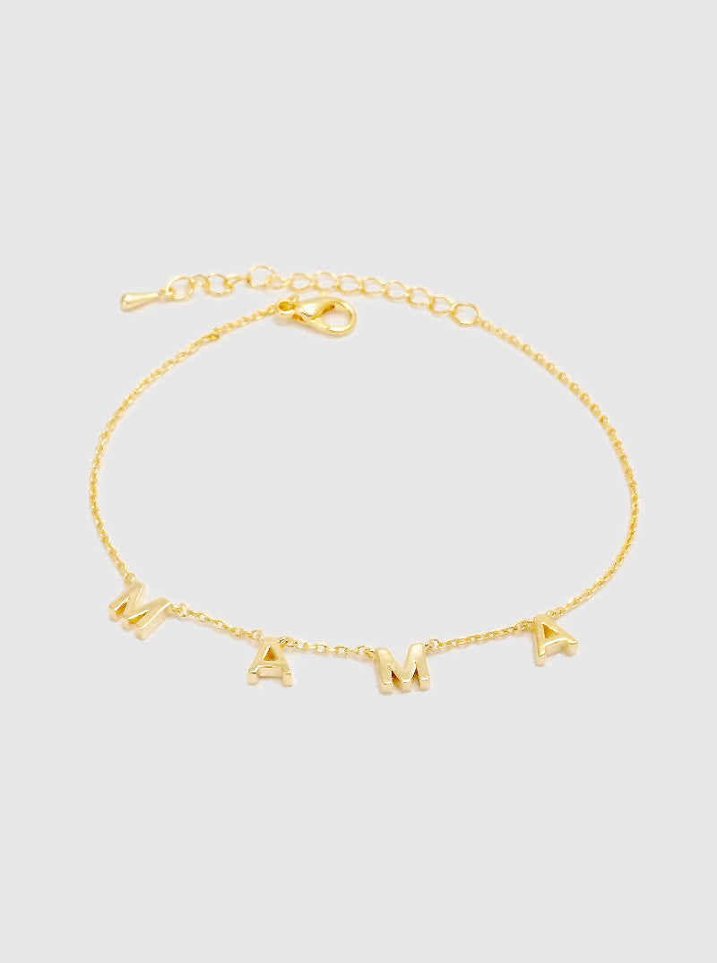 MAMA Gold Bracelet on Card SALE
