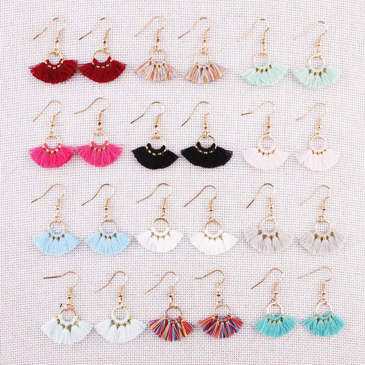 Mini Summer Bright Tassel Earrings