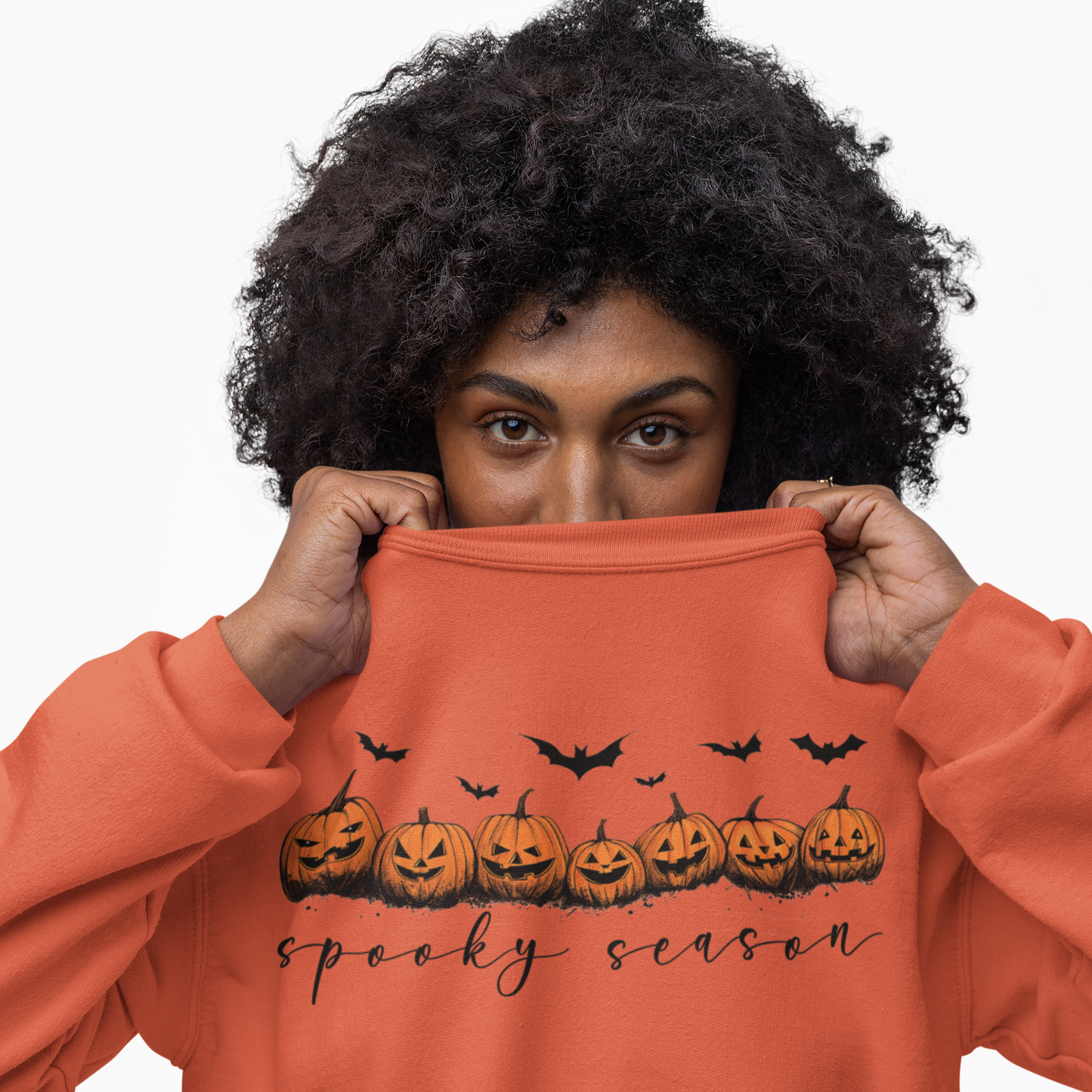 Jack-O-Lantern Crew Graphic Sweatshirt (2XL)