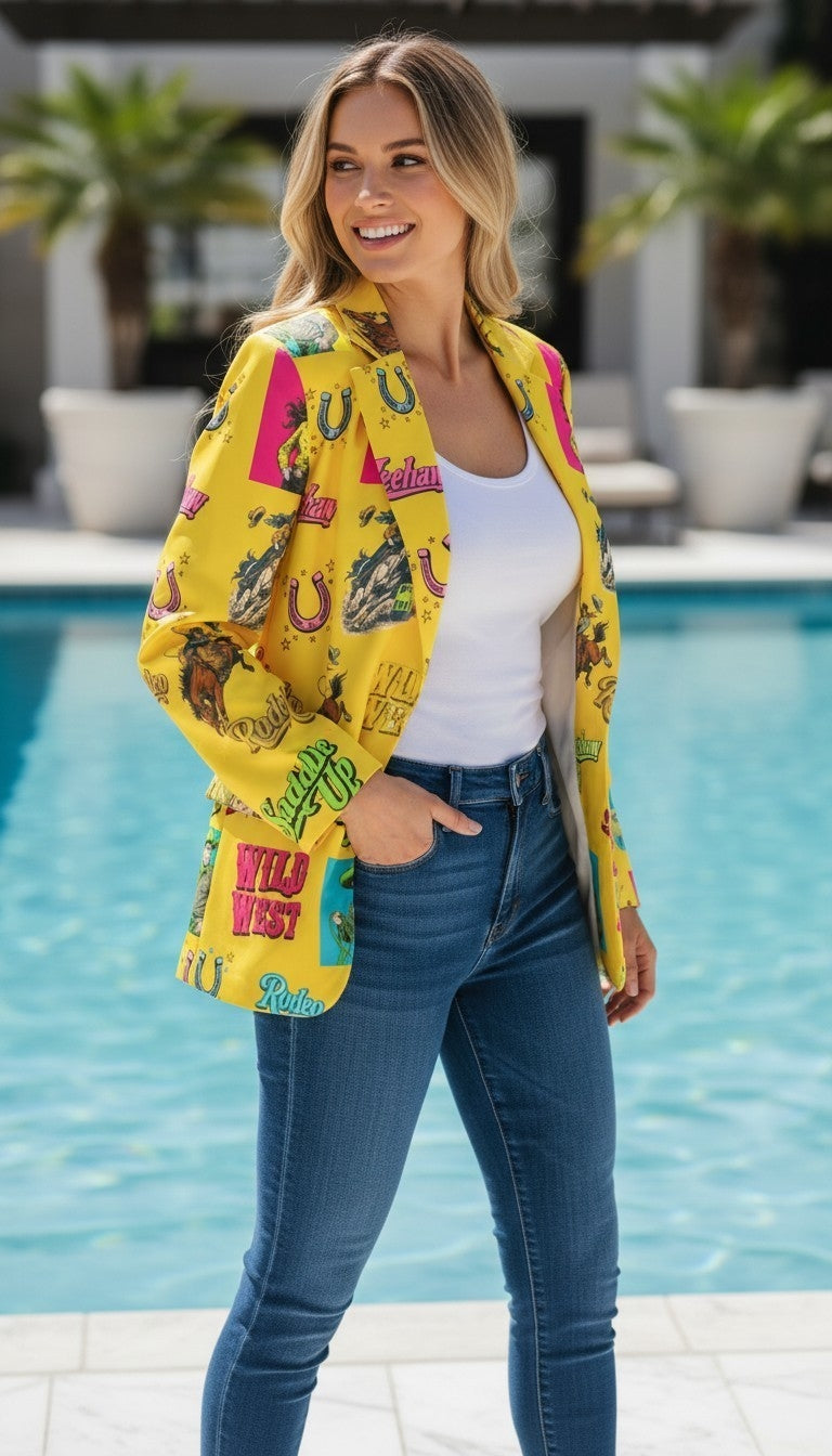 Baha Ranch The Last Roundup Blazer in Mustard
