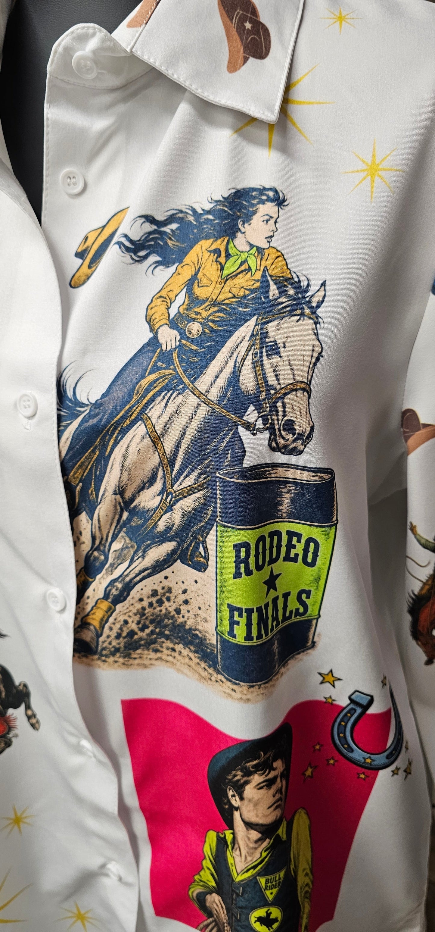 Baha Ranch The Last Roundup Button Up Blouse